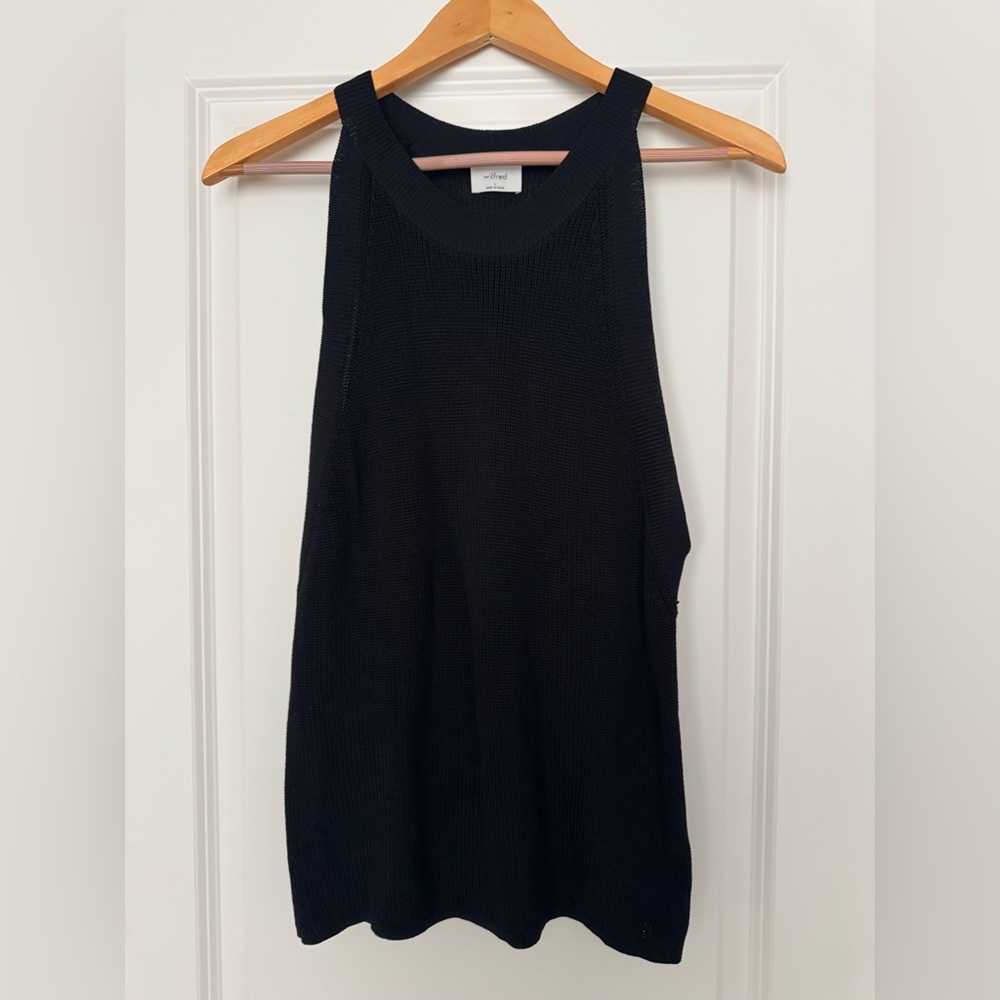 Wilfred Black Knit Tank Top